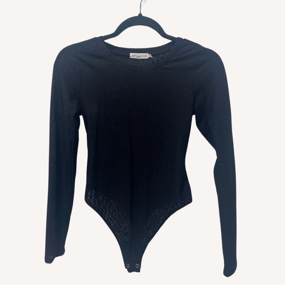 Good American (NWOT) ~ Sheer Lace Fitted Bodysuit - Picture 6 of 9